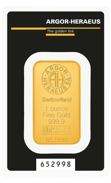 Argor-Heraeus Lingottino d'Oro 1oz