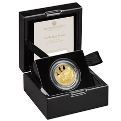 The Rolling Stones - Moneta d'Oro Proof 1/4oz Serie Leggende della Musica