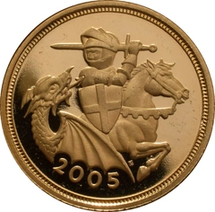 2005 Mezza Sterlina - Elisabetta II - Quarto Ritratto con Diadema - Proof senza Confezione