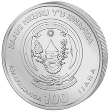 Moneta Argento 1oz 2023 - Coccodrillo Africano del Ruanda
