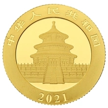 Panda Cinese 3g d'Oro - 2021