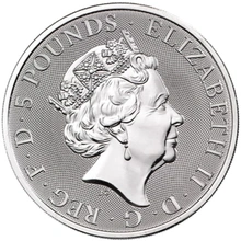 2021 Queen's Beast Completer d'Argento 2oz