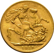 1917 Sterlina d'Oro Giorgio V - M