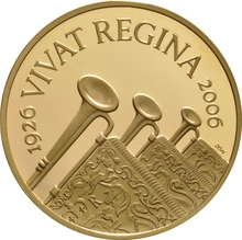 2006 - Proof 5 Pound d'Oro - Regina Elisabetta II 80° Compleanno