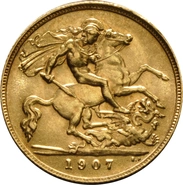 1907 Mezza Sterlina - Edoardo VII - Londra