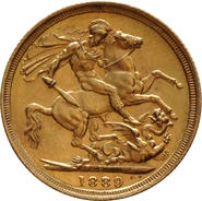 1889 Sterlina - Vittoria - Giubileo - S