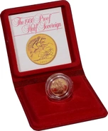 1980 Mezza Sterlina d'Oro Proof Confezionata