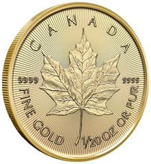 2026 Moneta d'Oro Maple Canadese 1/20 oz