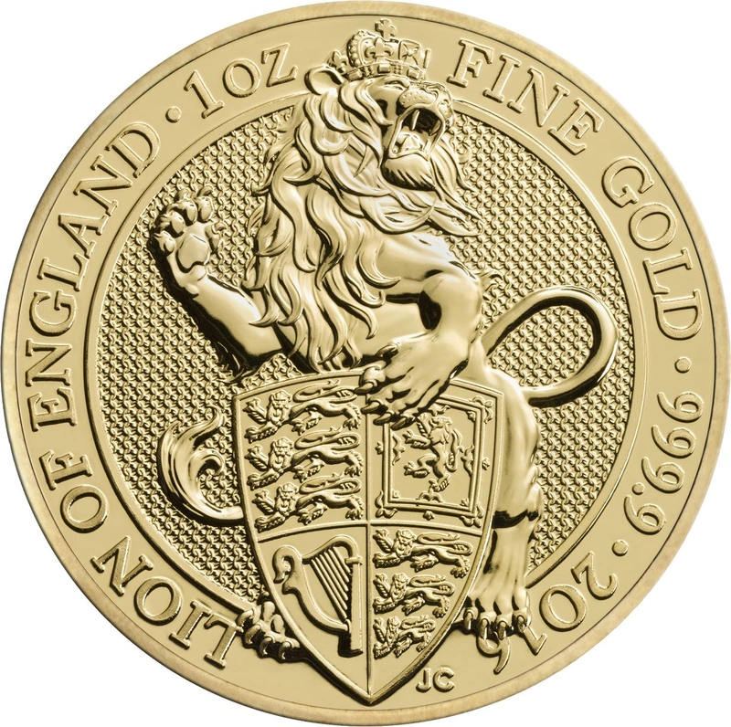 Il Leone di Inghilterra d'Oro 1oz - Queens Beast
