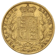 1854 Sterlina - Vittoria Giovane - Stemma Coronato - Londra