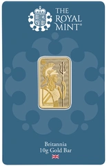 Lingotto d'oro da 10 g Britannia coniato