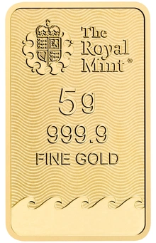 Lingotto d'oro da 5 g Britannia Minted