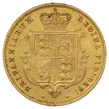 1861 Mezza Sterlina - Vittoria Giovane - Stemma Coronato - Londra