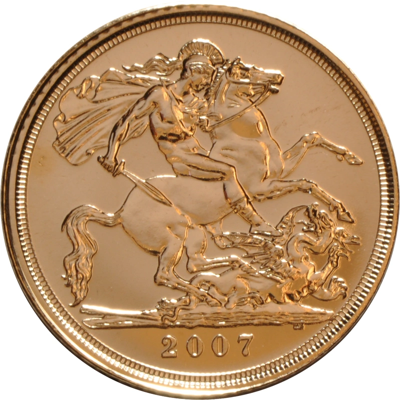 2007 Gold Half Sovereign Elizabeth II Fourth Head