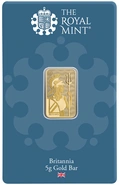 NUOVO Lingotto d'oro da 5 g Britannia Minted