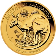 2021 Canguro Nugget Australiana d'Oro 1/10oz