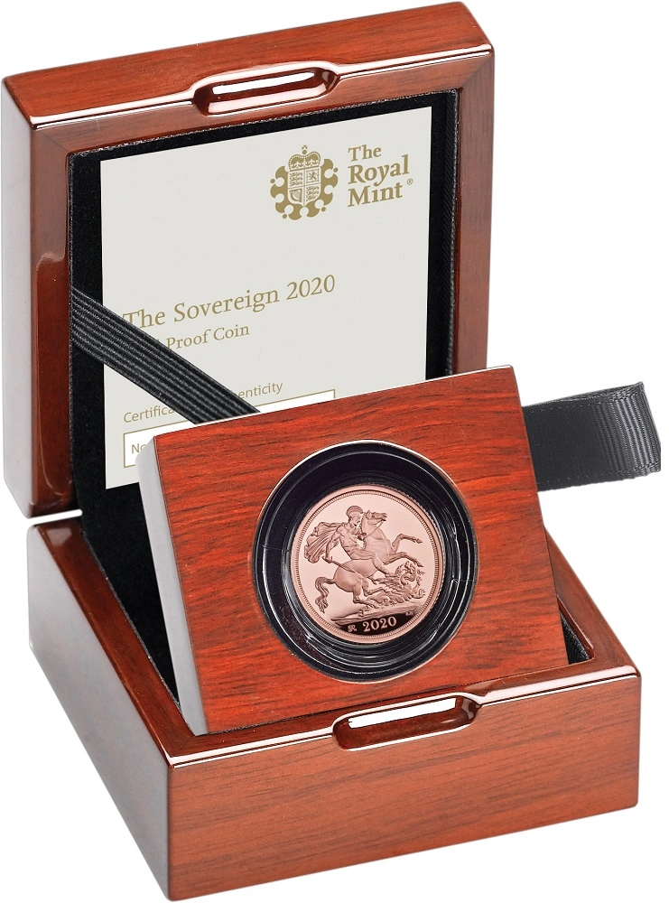 2020 Sterlina d'Oro Proof in Cofanetto