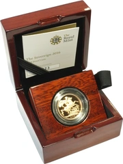 Sterlina d'Oro Proof 2016- Effigie di Butler nel cofanetto