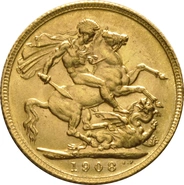 1908 Sterlina - Edoardo VII - Londra