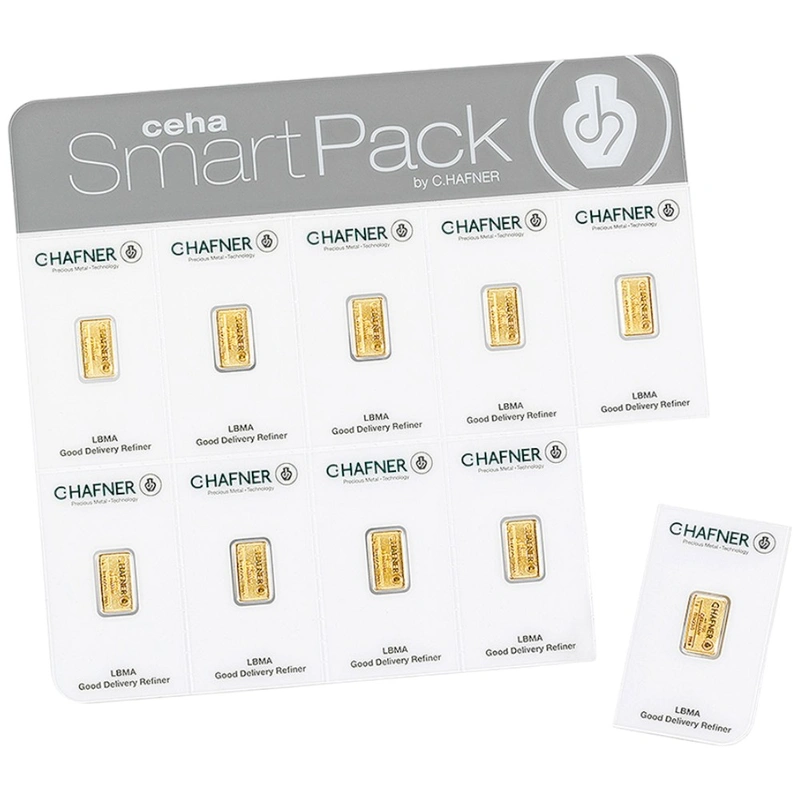 C. Hafner Smartpack Lingotto d'Oro 10 x 1g