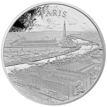 2024 - Parigi - Moneta d'Argento Proof 1oz Seie City Views