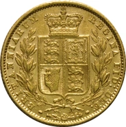 1860 Sterlina - Vittoria Giovane - Stemma Coronato - Londra