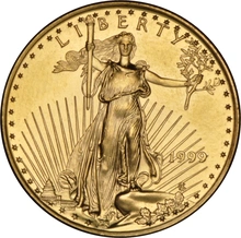 1999 Eagle Americana d'Oro 1/4oz