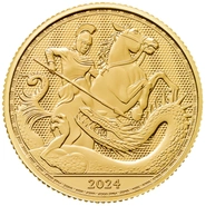 2024 San Giorgio e il Drago - Moneta d'oro da 1/4oz