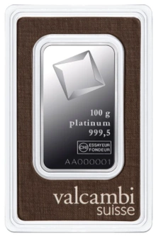 Valcambi Lingotto di Platino 100g