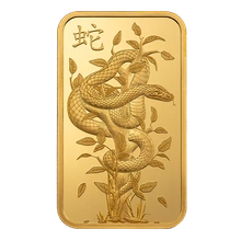 2025 Lingotto d'Oro PAMP 1oz Anno del Serpente