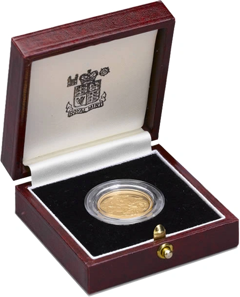 1990 Proof Sterlina d'Oro - Cofanetto