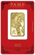 PAMP 1oz 2022 Anno della Tigre Lingotto d'Oro