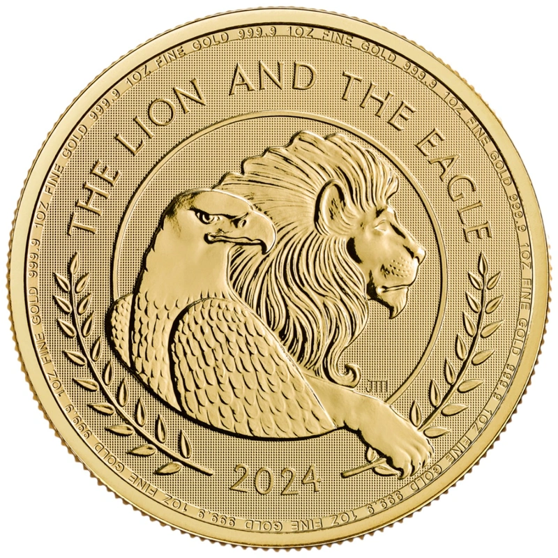 2024 Moneta d'Oro 1oz Il Leone e l'Aquila