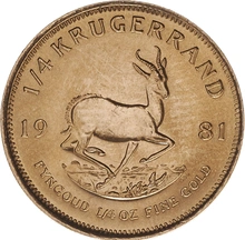 1981 Krugerrand d'Oro 1/4oz