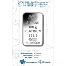 PAMP Lingotto di Platino 100g