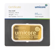 100g Lingotti d'Oro