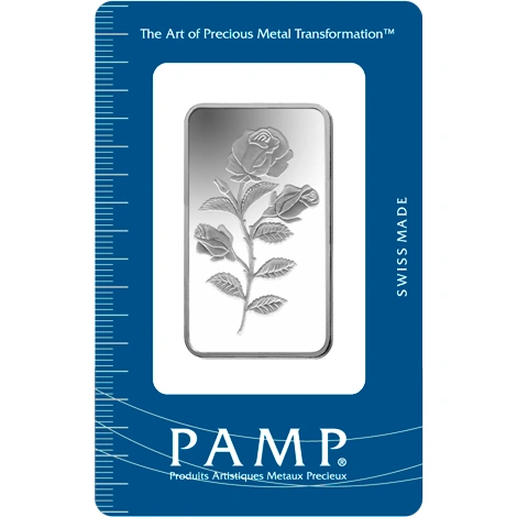 PAMP Rosa 1oz Lingotto d'Argento