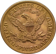 Eagle Americana Due Aquile $5 Liberty Head d'Oro