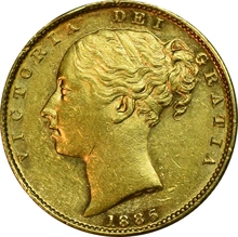 1885 Sterlina - Vittoria Giovane - Stemma Coronato - M