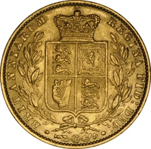 1861 Sterlina - Vittoria Giovane - Stemma Coronato - Londra