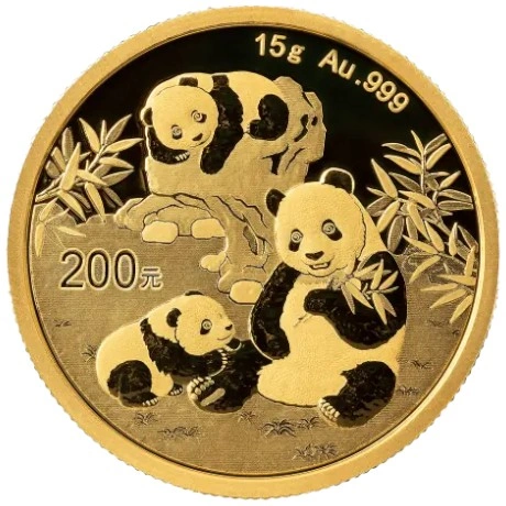 Panda Cinese 15g d'Oro 2025