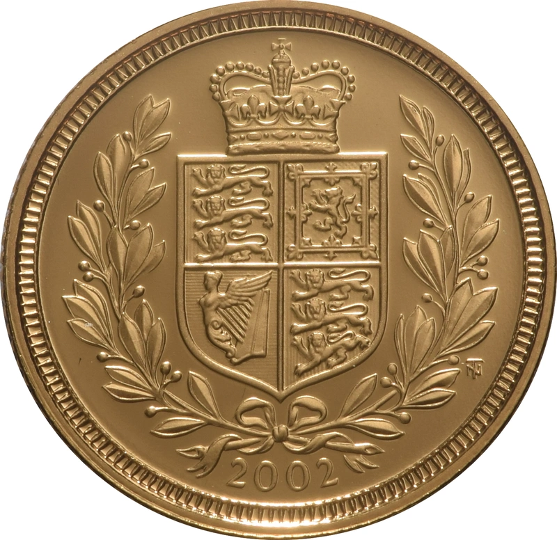 2002 Mezza Sterlina - Elisabetta II - Quarto Ritratto con Diadema - Proof senza Confezione