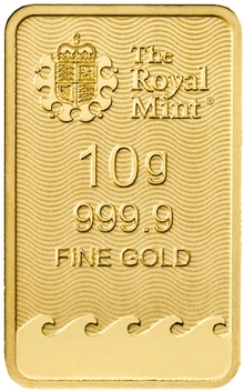 Lingotto d'oro da 10 g Britannia coniato