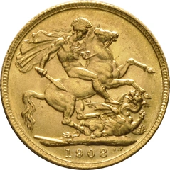 1908 Sterlina - Edoardo VII - Londra