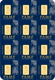 PAMP Confezione Multigrammo 12 Lingottini d'Oro