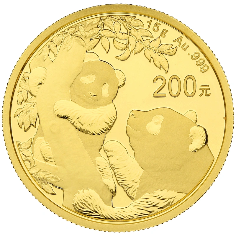 Panda Cinese 15g d'Oro - 2021