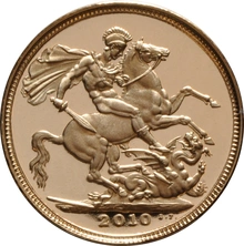 2010 Proof Sterlina d'Oro - Cofanetto