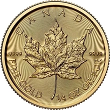 2026 Moneta d'Oro Maple Canadese 1/4 oz