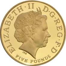 2004 - Proof 5 Pound d'Oro - Accordo Cordiale