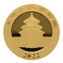 Panda Cinese 30g d'Oro 2022